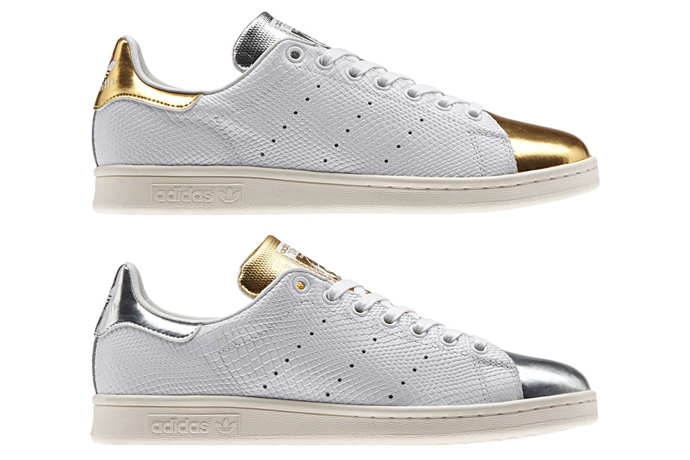 stan smith rose gold metallic